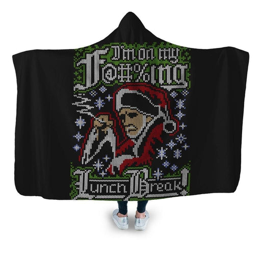 Bad Santa Hooded Blanket - Adult / Premium Sherpa