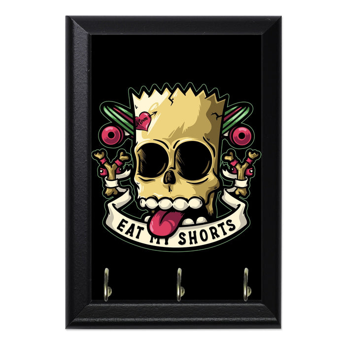 Bad To The Bone Wall Plaque Key Holder - 8 x 6 / Yes