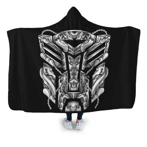 Badge Hooded Blanket - Adult / Premium Sherpa