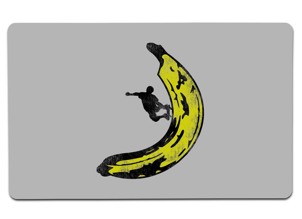 Banana Skateboard Large Mouse Pad