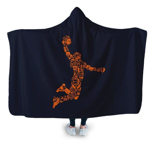 Basketball Player Hooded Blanket - Adult / Premium Sherpa