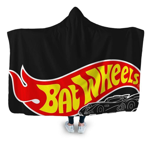 Bat Wheels Hooded Blanket - Adult / Premium Sherpa