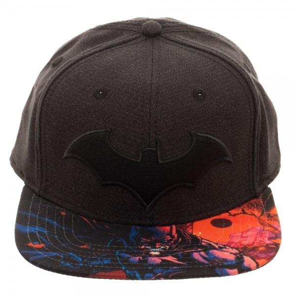 Batman DC Comics Arkham Logo Black Snapback Hat