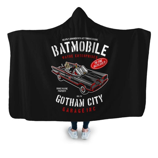 Batmobile Hooded Blanket - Adult / Premium Sherpa