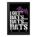 Bats On Decorative Wall Plaque Key Holder Hanger - 8 x 6 / Yes