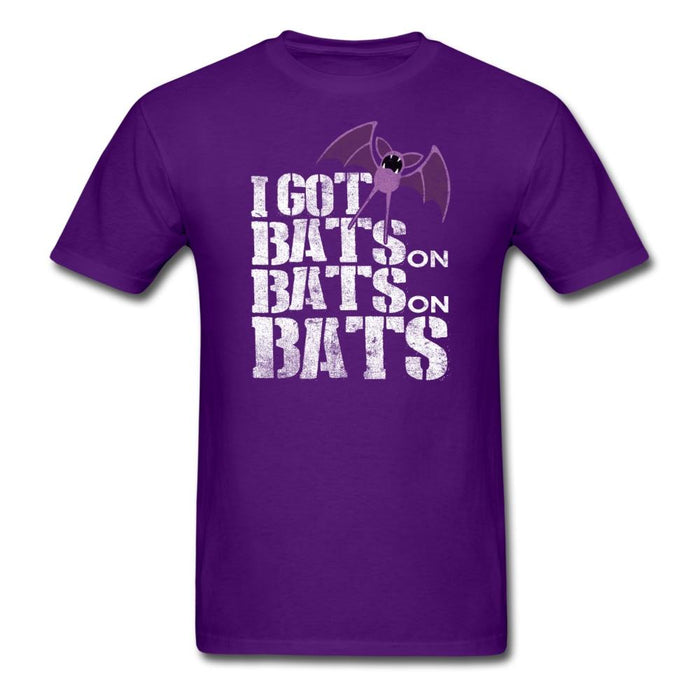 Bats On Unisex Classic T-Shirt - purple / S