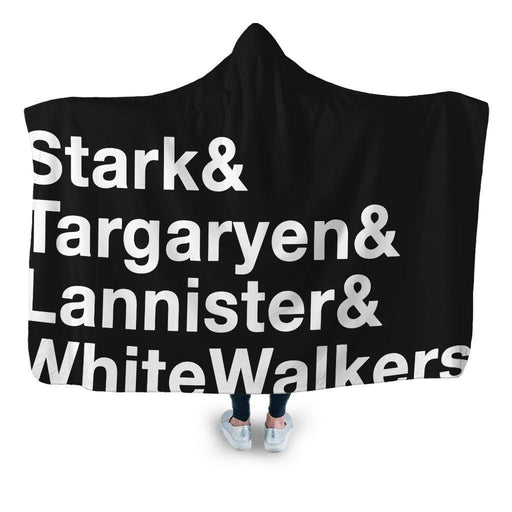 Battle For Westeros Hooded Blanket - Adult / Premium Sherpa