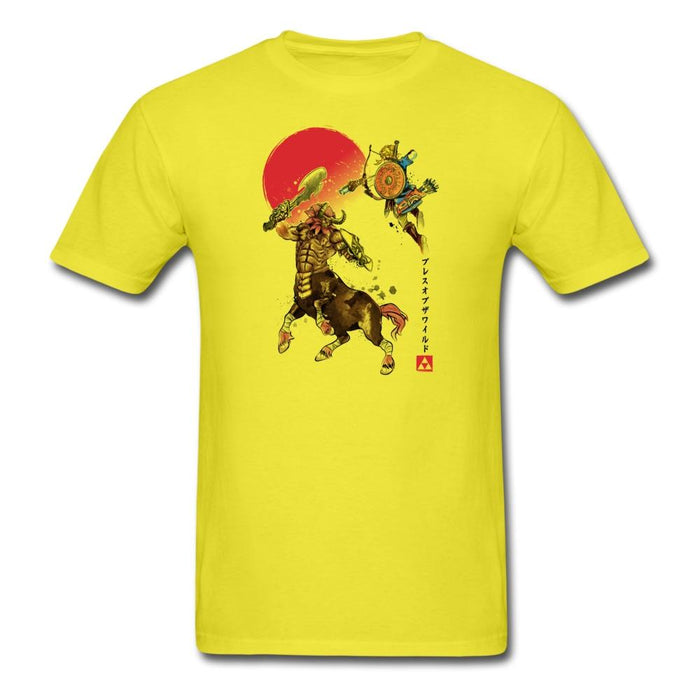 Battle In Death Mountain Watercolor Unisex Classic T-Shirt - yellow / S