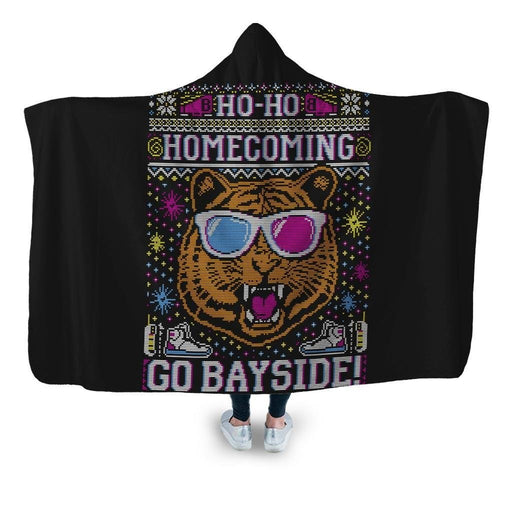 Bayside Sweater Hooded Blanket - Adult / Premium Sherpa