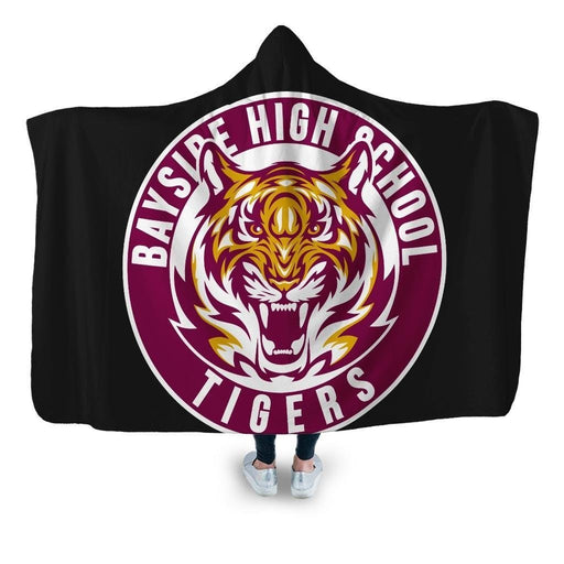 Bayside Tigers Hooded Blanket - Adult / Premium Sherpa