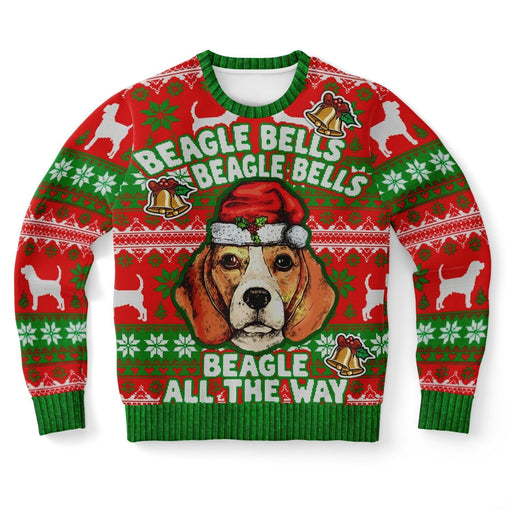 Beagle Bells All Over Print Sweater - XS