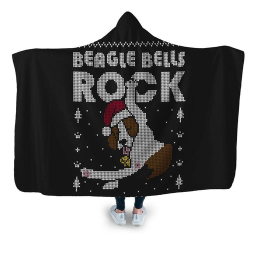 Beagle bells Hooded Blanket - Adult / Premium Sherpa