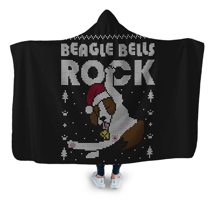 Beagle bells Hooded Blanket - Adult / Premium Sherpa