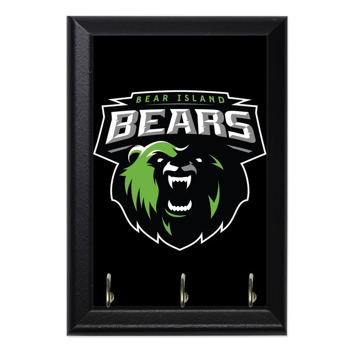 Bearisland Bears Wall Plaque Key Holder - 8 x 6 / Yes