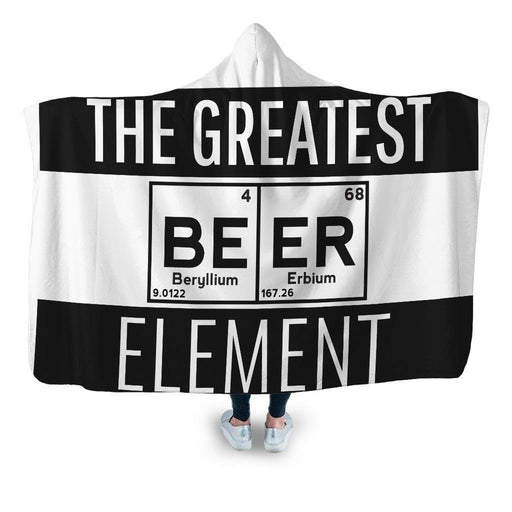 Beer Element Hooded Blanket - Adult / Premium Sherpa