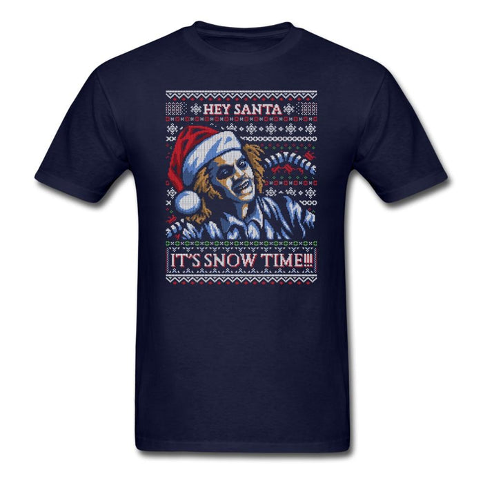 Beetlejuice Knitted Ugly Sweater Design Unisex Classic T-Shirt - navy / S