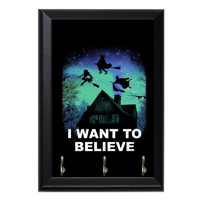 Believe In Magic Wall Plaque Key Holder - 8 x 6 / Yes