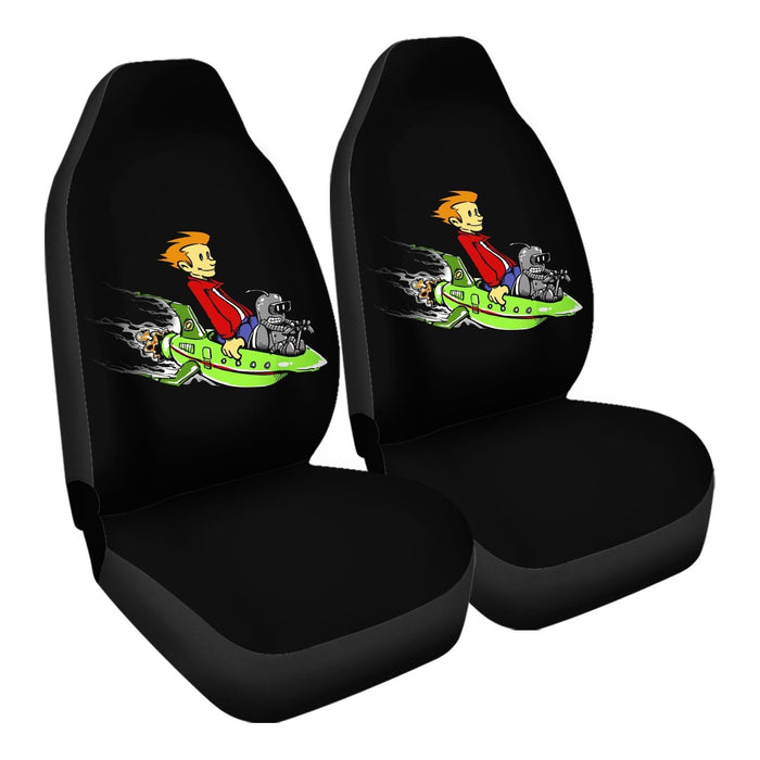 Bender And Fry Print Car Seat Covers - One size