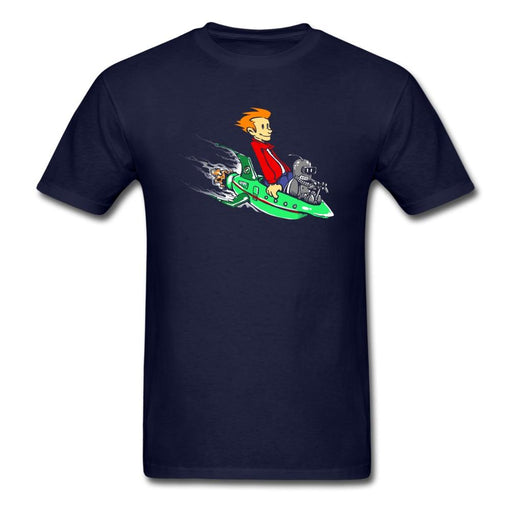 Bender And Fry Unisex Classic T-Shirt - navy / S