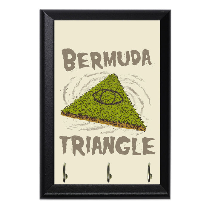 Bermuda Triangle Wall Plaque Key Holder - 8 x 6 / Yes
