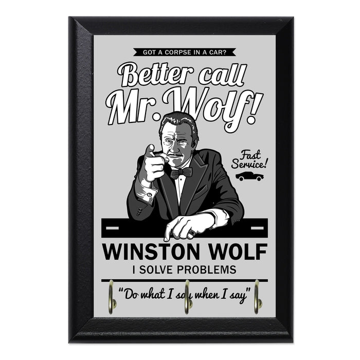 Better Call Wolf Key Hanging Wall Plaque - 8 x 6 / Yes