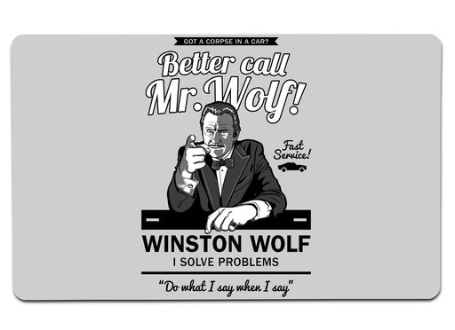 Better Call Wolf Large Mouse Pad