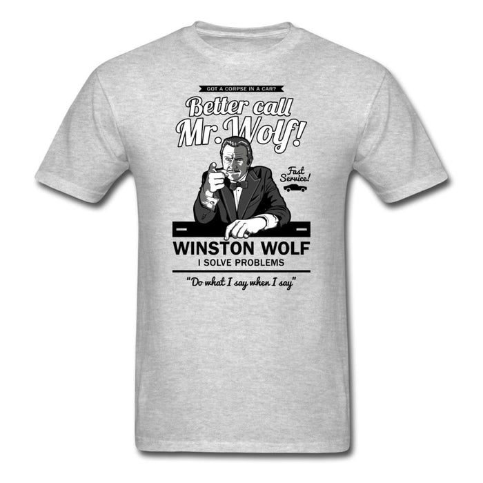 Better Call Wolf Unisex Classic T-Shirt - heather gray / S