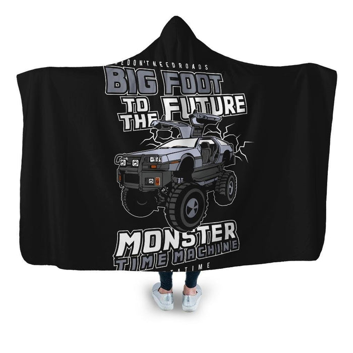 Big Foot To The Future Hooded Blanket - Adult / Premium Sherpa