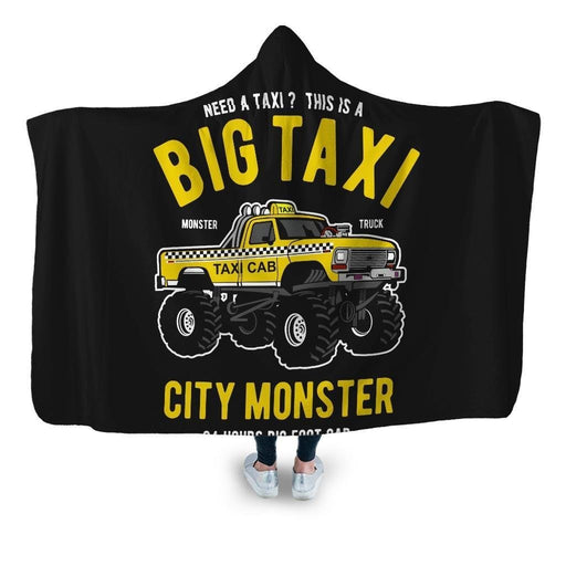 Big Taxi Hooded Blanket - Adult / Premium Sherpa