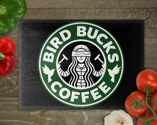 Bird Bucks Coffee Cutting Board