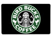 Bird Bucks Coffee Large Mouse Pad