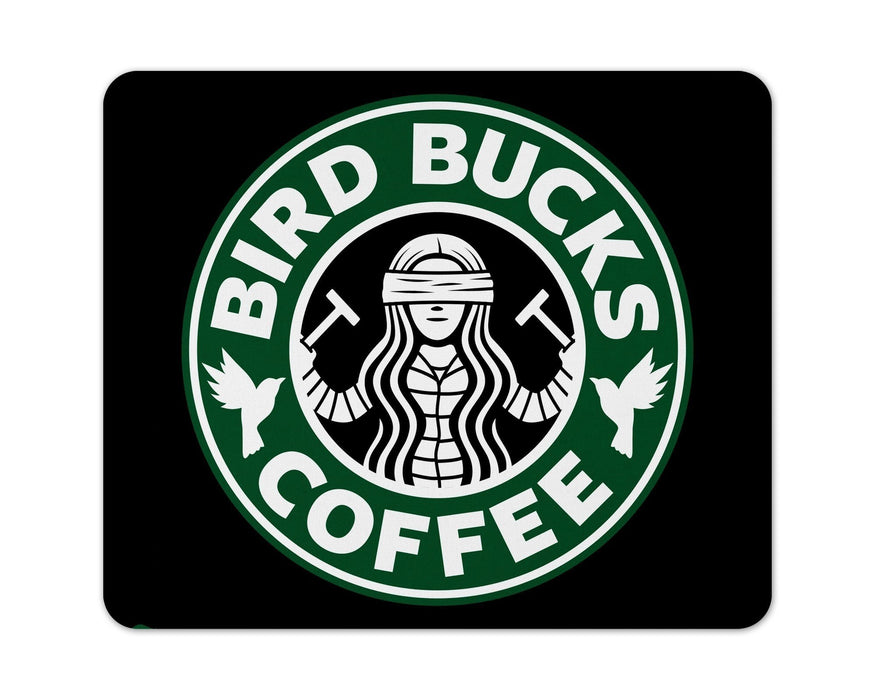 Bird Bucks Coffee Mouse Pad