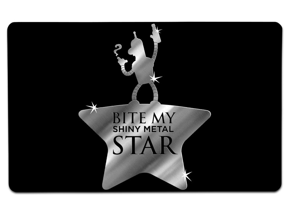 Bite My Shiny Metal Star Large Mouse Pad