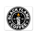Black Flame Coffee Mouse Pad