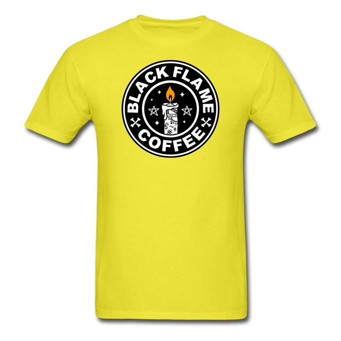 Black Flame Coffee Unisex Classic T-Shirt - yellow / S