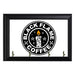 Black Flame Coffee Wall Plaque Key Holder - 8 x 6 / Yes
