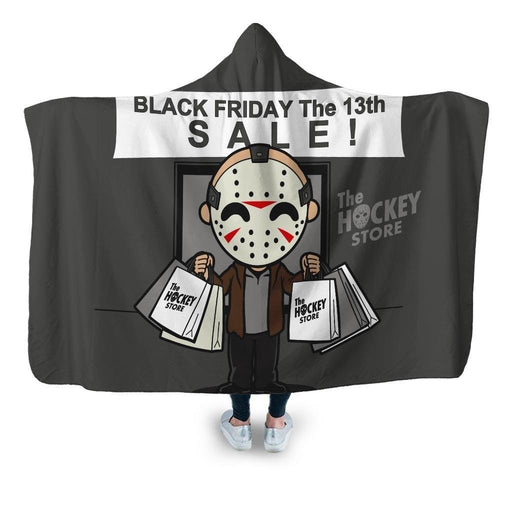 Black Friday The 13th Hooded Blanket - Adult / Premium Sherpa