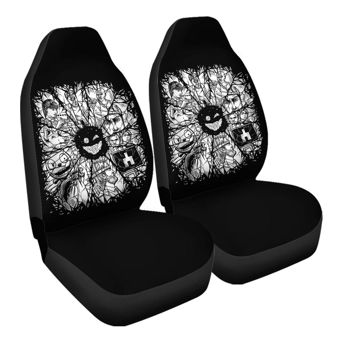 Black Mirror Design Car Seat Covers - One size