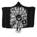 Black Mirror Design Hooded Blanket - Adult / Premium Sherpa