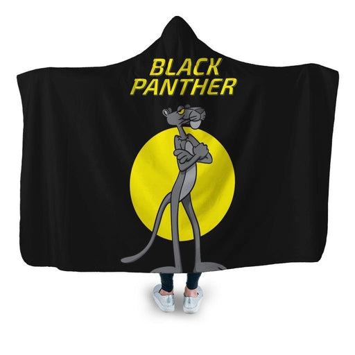 Blackpanther Hooded Blanket - Adult / Premium Sherpa