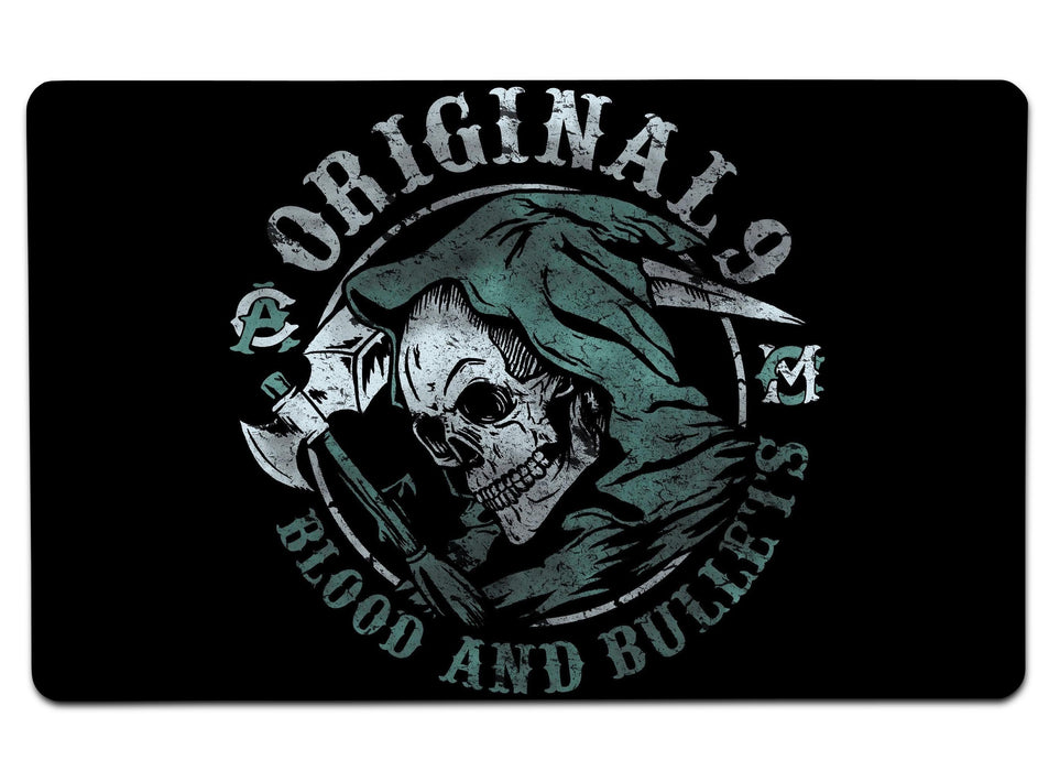 Blood And Bullets Large Mouse Pad