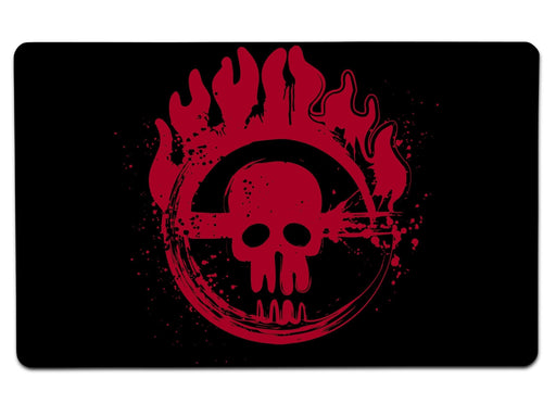 Blood On Road Large Mouse Pad