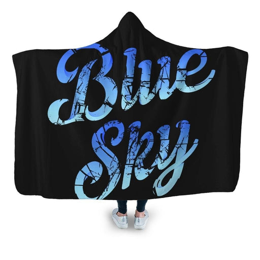 Blue Sky Hooded Blanket - Adult / Premium Sherpa