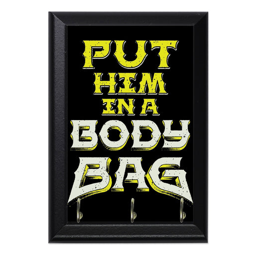 Body Bag Wall Plaque Key Holder - 8 x 6 / Yes