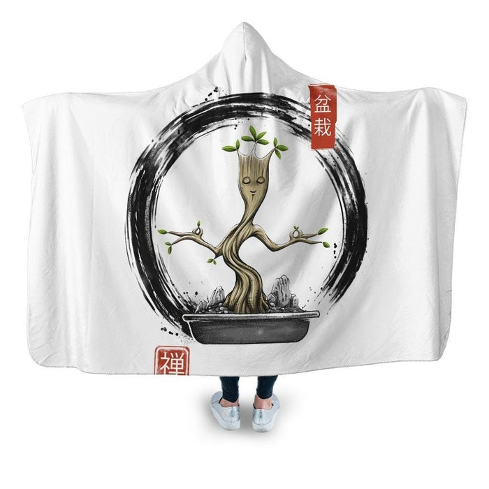 Bonsai Meditations Hooded Blanket - Adult / Premium Sherpa
