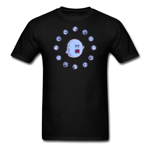 Boo Ghosts Big Sprite Unisex Classic T-Shirt - black / S