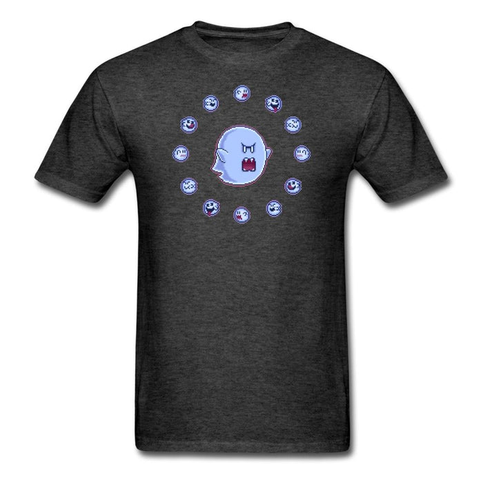 Boo Ghosts Big Sprite Unisex Classic T-Shirt - heather black / S