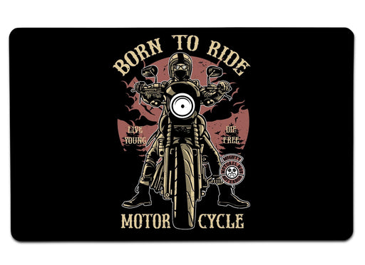 Born To Ride Large Mouse Pad