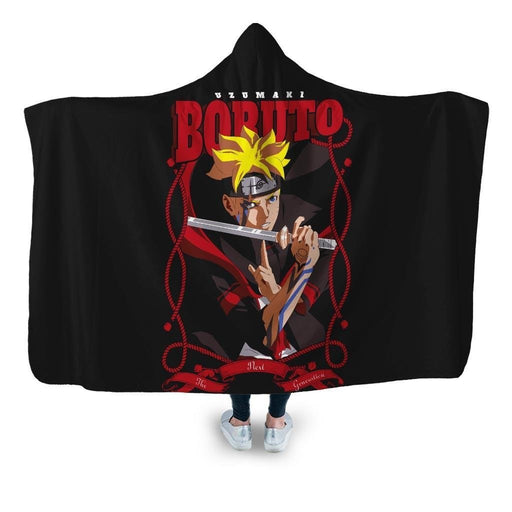 Boruto Karma Mode Hooded Blanket - Adult / Premium Sherpa