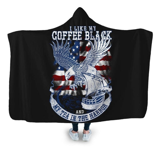 Boston Tea Party Hooded Blanket - Adult / Premium Sherpa